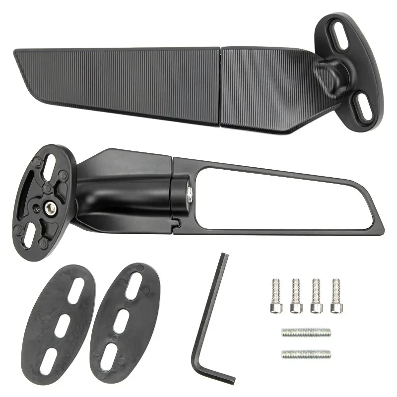 Motorcycle Side Mirror Motorcycle Rearview Mirror Adjustable Rotating Wind Wing Mirror Replacement for 250 300 H2 H4
Motorcycle Side Mirror Motorcycle Rearview Mirror Adjustable Rotating Wind Wing Mirror Replacement for 250 300 H2 H4