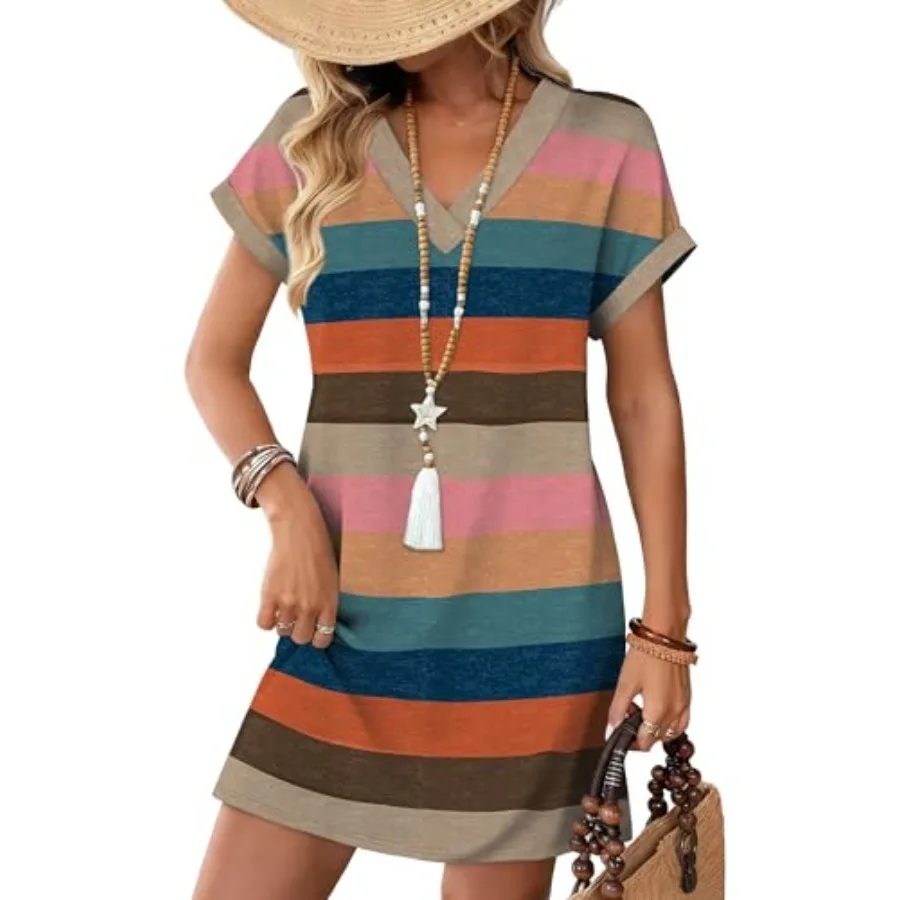 WIHOLL Summer Dresses for Women Casual Tshirt Dress Midi Dresses Fashion Beach Vacation Clothes
WIHOLL Summer Dresses for Women Casual Tshirt Dress Midi Dresses Fashion Beach Vacation Clothes