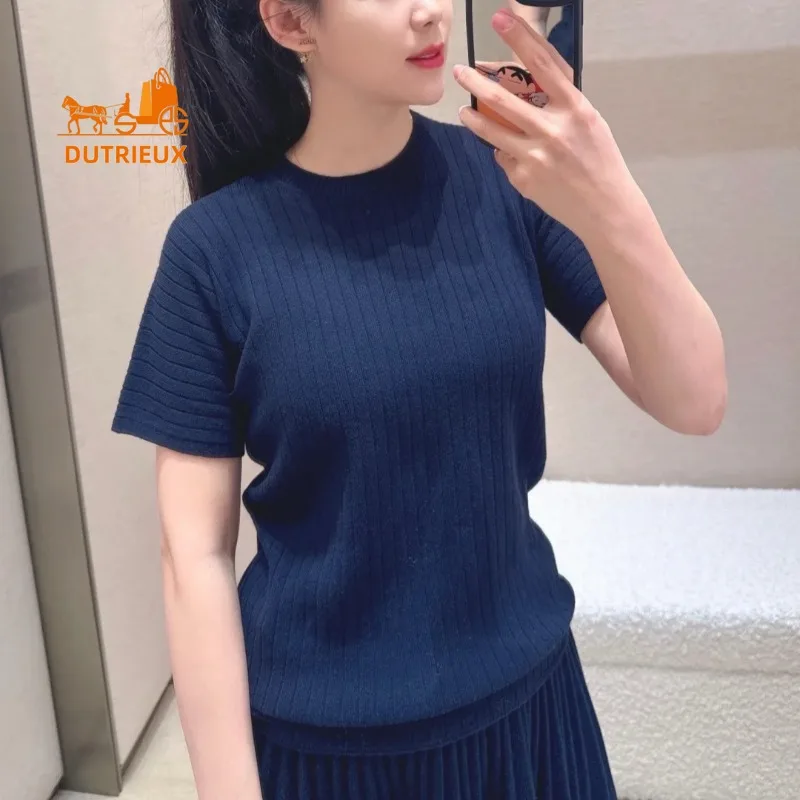 2025 New Summer Round Neck Short Sleeve Top Wool Sweater, 100% Genuine Wool Slim Fit Breathable and Light Office Lady Sweater
2025 New Summer Round Neck Short Sleeve Top Wool Sweater, 100% Genuine Wool Slim Fit Breathable and Light Office Lady Sweater