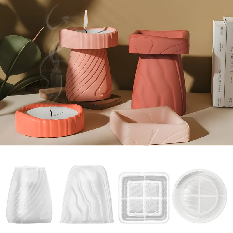 Diy Silicone Mold for Holding Candles, Striped Candle Holder Silicone Mold, Cross-Border Exclusive Supply
Diy Silicone Mold for Holding Candles, Striped Candle Holder Silicone Mold, Cross-Border Exclusive Supply
