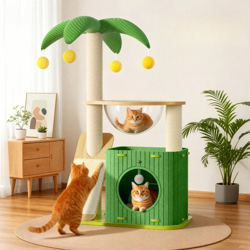 Cat Climbing Frame Cat Nest Integrated Scratchers Column Cat Climbing Tree Fun Toys Supplies Pet Sharpening Claws Products
Cat Climbing Frame Cat Nest Integrated Scratchers Column Cat Climbing Tree Fun Toys Supplies Pet Sharpening Claws Products