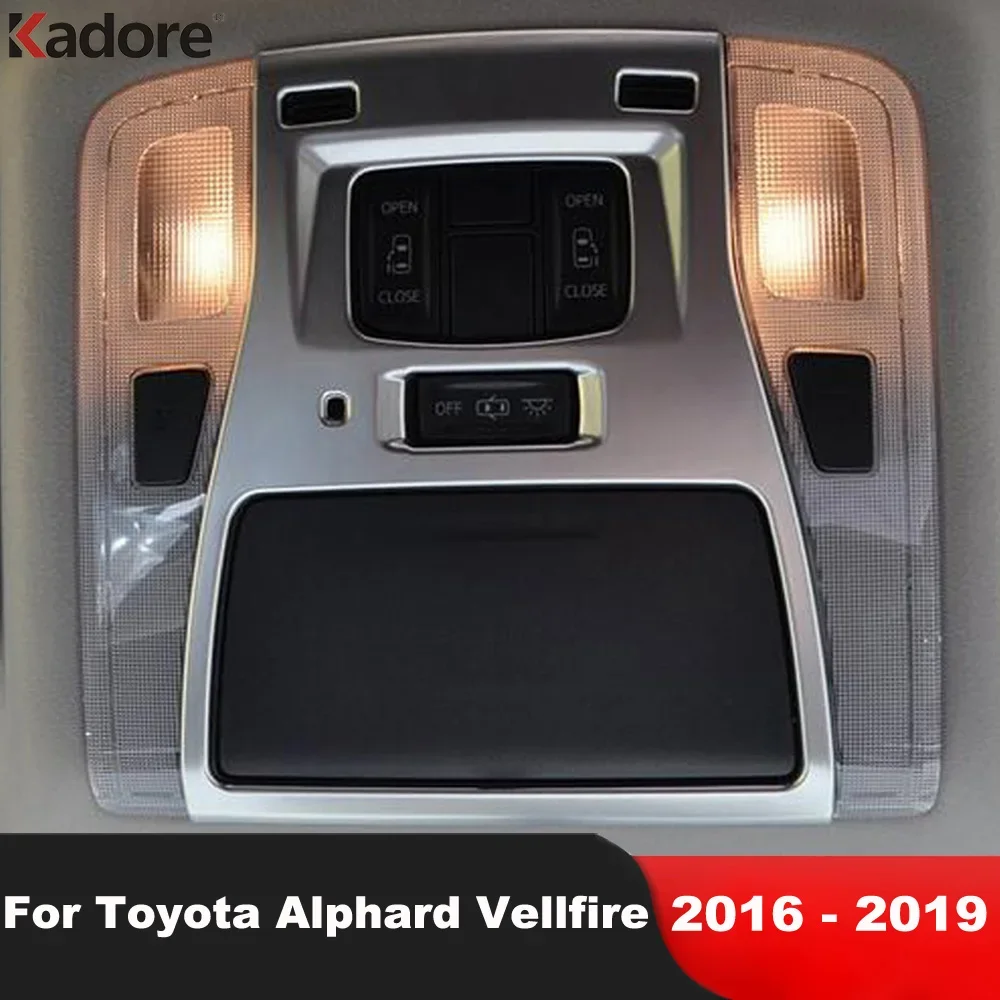 For Toyota Alphard Vellfire 2016 2017 2018 2019 Matte Car Front Roof Reading Light Lamp Panel Cover Trim Interior Accessories
For Toyota Alphard Vellfire 2016 2017 2018 2019 Matte Car Front Roof Reading Light Lamp Panel Cover Trim Interior Accessories