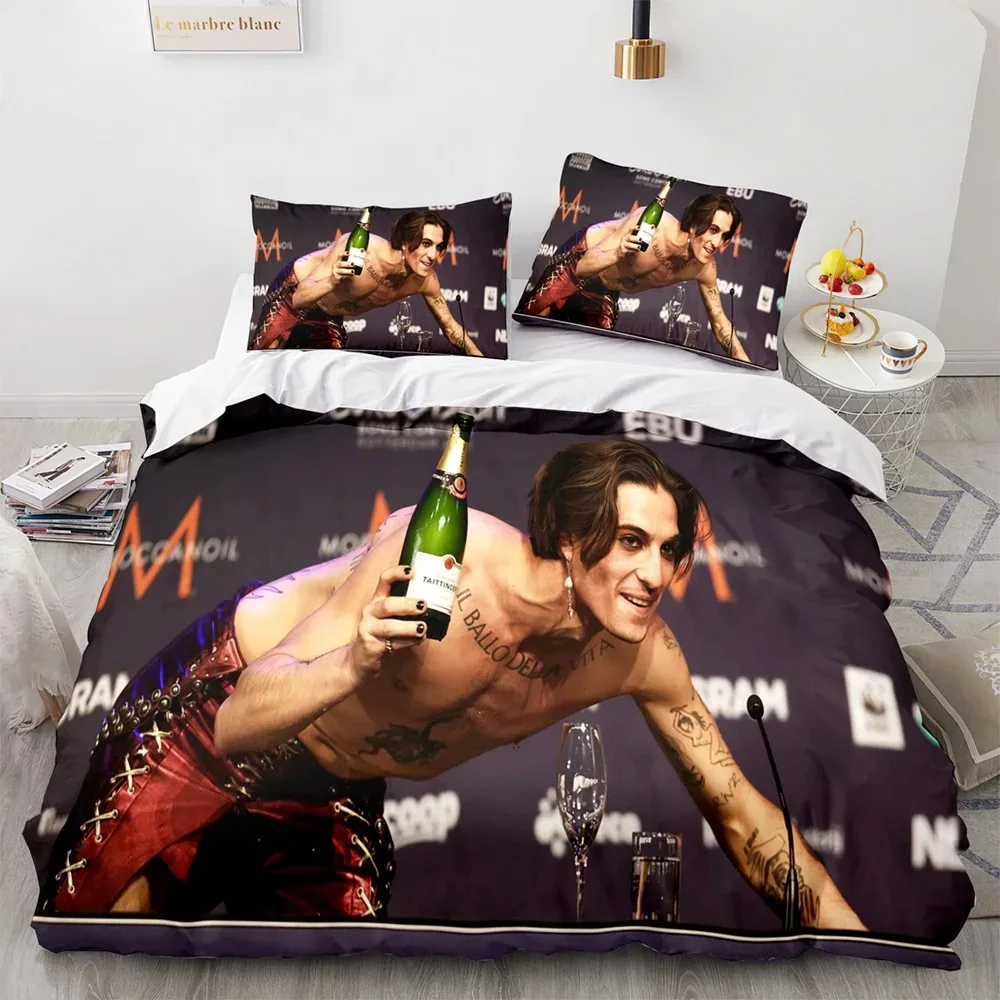 Maneskin Damiano David Bedding Set Pillowcase rock band Maneskin Quilt Cover Gift for Rock Band Enthusiasts
Maneskin Damiano David Bedding Set Pillowcase rock band Maneskin Quilt Cover Gift for Rock Band Enthusiasts