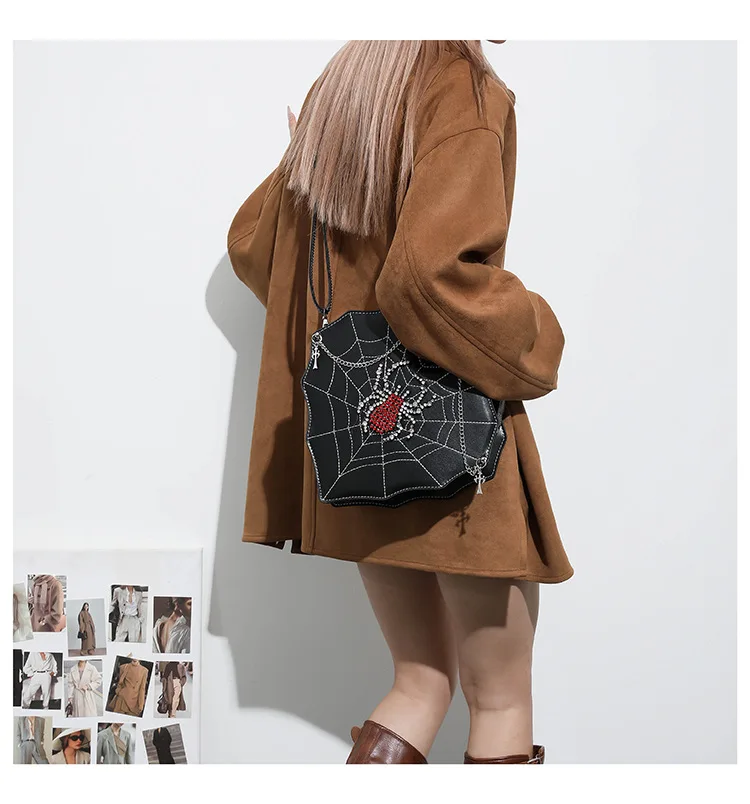 Personalized Love Heart Shape Handbag 2026 New Halloween 3D Spider Web Shoulder Bag Ins Celebrity Sweet Cool Girl Crossbody Bag
Personalized Love Heart Shape Handbag 2026 New Halloween 3D Spider Web Shoulder Bag Ins Celebrity Sweet Cool Girl Crossbody Bag