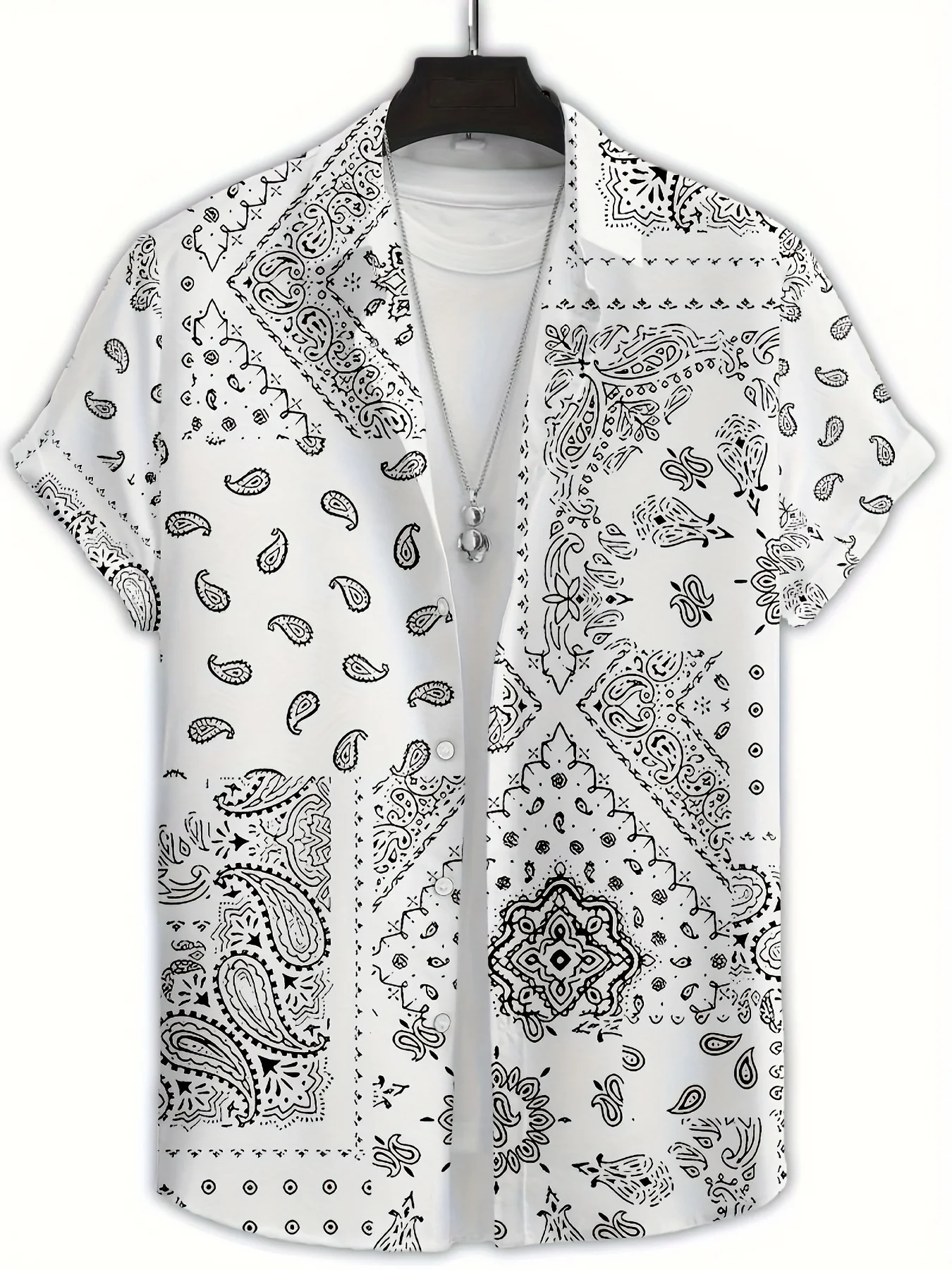 The new men's short-sleeved shirt for summer 2025 is breathable lightweight casual and fashionable with 3D printing
The new men's short-sleeved shirt for summer 2025 is breathable lightweight casual and fashionable with 3D printing