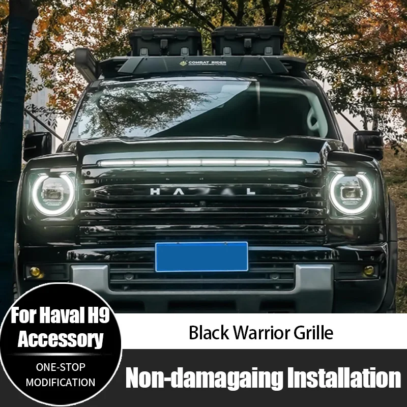For Haval h9 Black Warrior Grille ABS Black Modified Grill Front Grille New Design Accessories
For Haval h9 Black Warrior Grille ABS Black Modified Grill Front Grille New Design Accessories