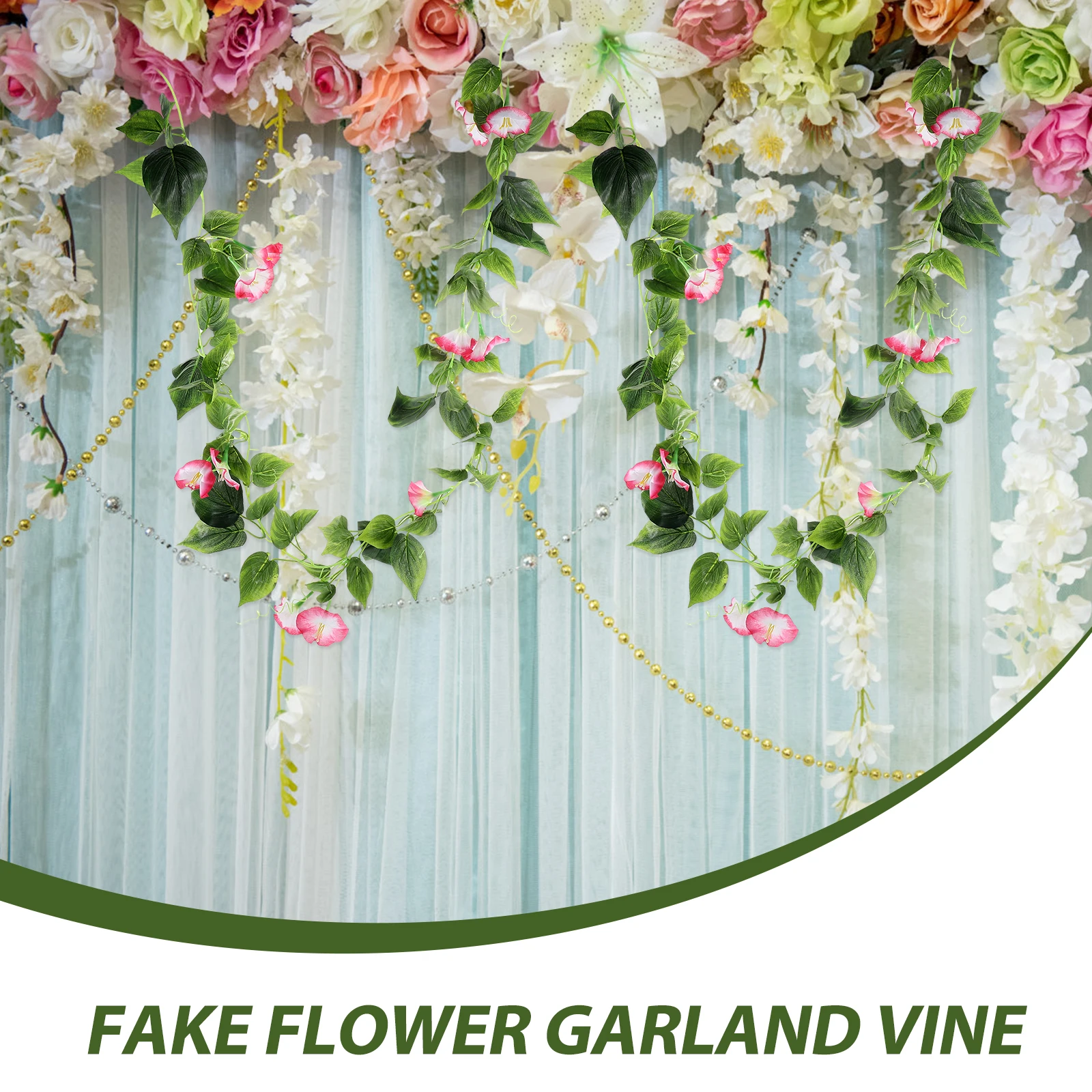 Artificial Flower Wedding Arch Decoration Hanging Garland Outdoor Faux Plants Floral Ornament Fake Vine Garland Decorative Vines 
Artificial Flower Wedding Arch Decoration Hanging Garland Outdoor Faux Plants Floral Ornament Fake Vine Garland Decorative Vines