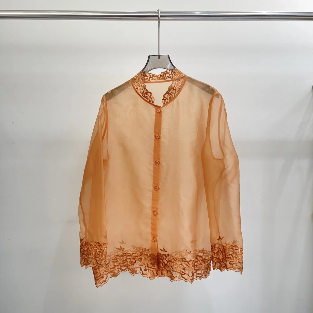 2024 Summer New Women's Wear Elegant, Soft, Solid Color Butterfly Embroidered Sun Protection Shirt 0516
2024 Summer New Women's Wear Elegant, Soft, Solid Color Butterfly Embroidered Sun Protection Shirt 0516