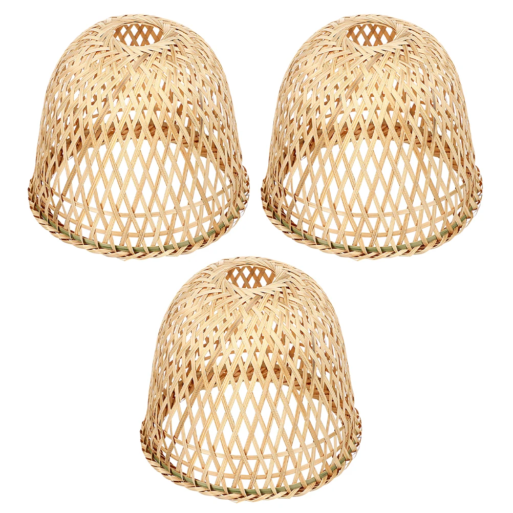 3 Pcs Retro Bamboo Tanning Lampshade Rattan for Table Cover Shades Hand Woven Cage Vintage Chandelier
3 Pcs Retro Bamboo Tanning Lampshade Rattan for Table Cover Shades Hand Woven Cage Vintage Chandelier
