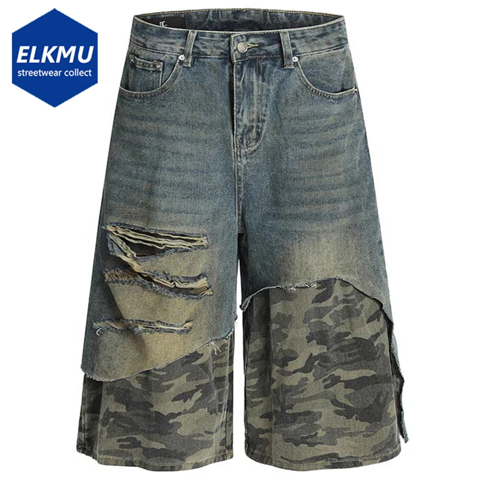 Камуфляжные лоскутные джинсовые шорты, мужские летние винтажные свободные джинсовые шорты, уличная одежда, шорты в стиле Харадзюку в стиле хип-хоп
Камуфляжные лоскутные джинсовые шорты, мужские летние винтажные свободные джинсовые шорты, уличная одежда, шорты в стиле Харадзюку в стиле хип-хоп