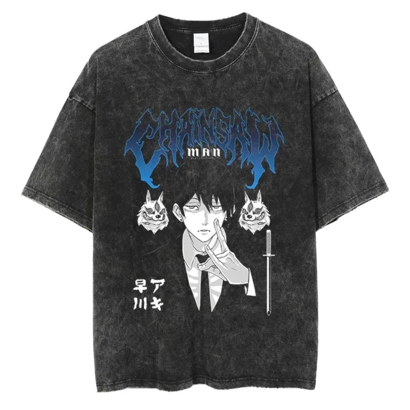 Hot Anime Chainsaw Man Hayakawa Aki Graphic Tee Men Women Washed Cotton Tshirts Casual T-shirt Harajuku Male Vintage T Shirt
Hot Anime Chainsaw Man Hayakawa Aki Graphic Tee Men Women Washed Cotton Tshirts Casual T-shirt Harajuku Male Vintage T Shirt