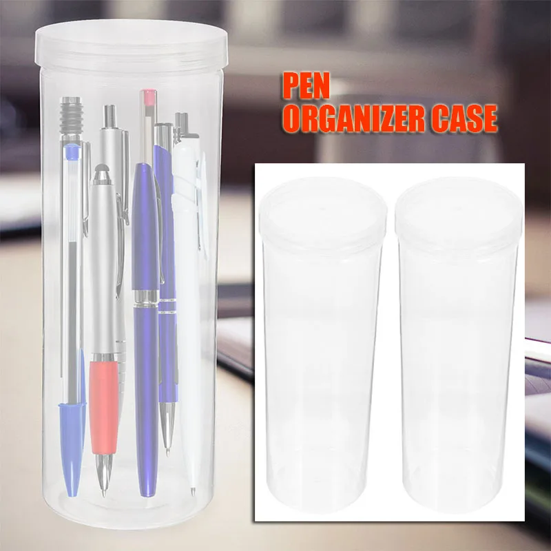 4 Pcs Plastic Packaging Bottles Clear Pen Case Container Pencil Storage Office Supplies Fountain Organizer Case Tubefor Pens
4 Pcs Plastic Packaging Bottles Clear Pen Case Container Pencil Storage Office Supplies Fountain Organizer Case Tubefor Pens