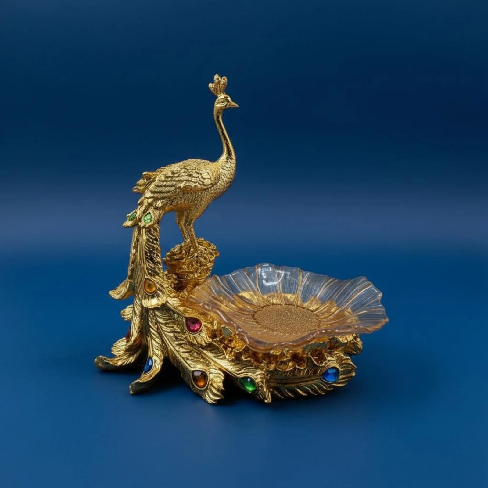 Gold Peacock Tray Luxury Design Peacock Fruit Tray Home Decor Resin Multipurpose Use for Coffee Table
Gold Peacock Tray Luxury Design Peacock Fruit Tray Home Decor Resin Multipurpose Use for Coffee Table