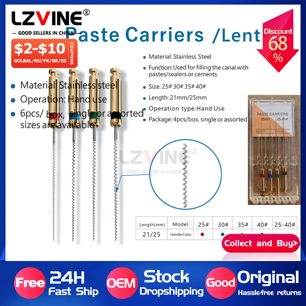 1 коробка для переноски зубной пасты, наполнитель для корней, Lentulo, 25 мм # 25-40 файлов эндодонтических инструментов, стоматологические инструменты, канальный спираль, корневой канал, 21 мм
1 коробка для переноски зубной пасты, наполнитель для корней, Lentulo, 25 мм # 25-40 файлов эндодонтических инструментов, стоматологические инструменты, канальный спираль, корневой канал, 21 мм