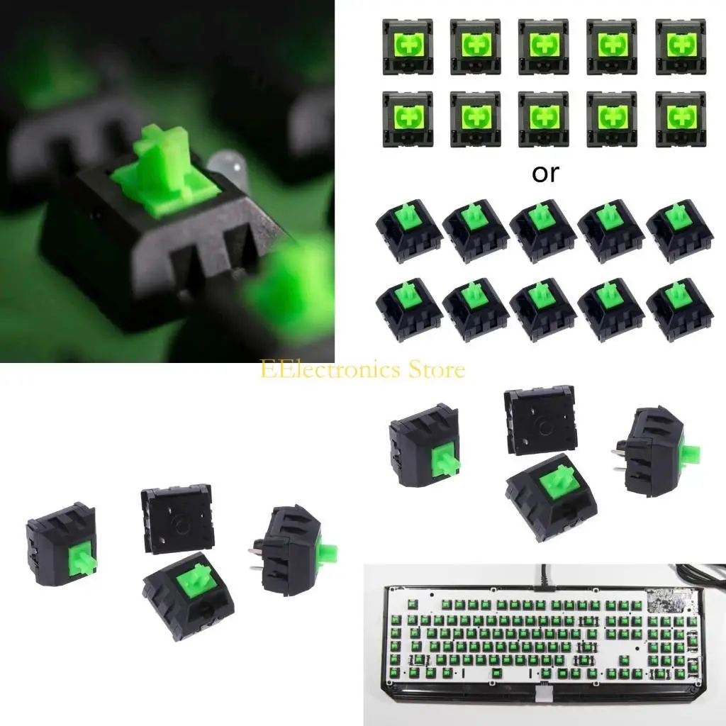 B03C Новая магическая ось MX 10pcs Зеленые выключатели для Blackwidow Essential Mechanical Gaming Keyboard и другие
B03C Новая магическая ось MX 10pcs Зеленые выключатели для Blackwidow Essential Mechanical Gaming Keyboard и другие