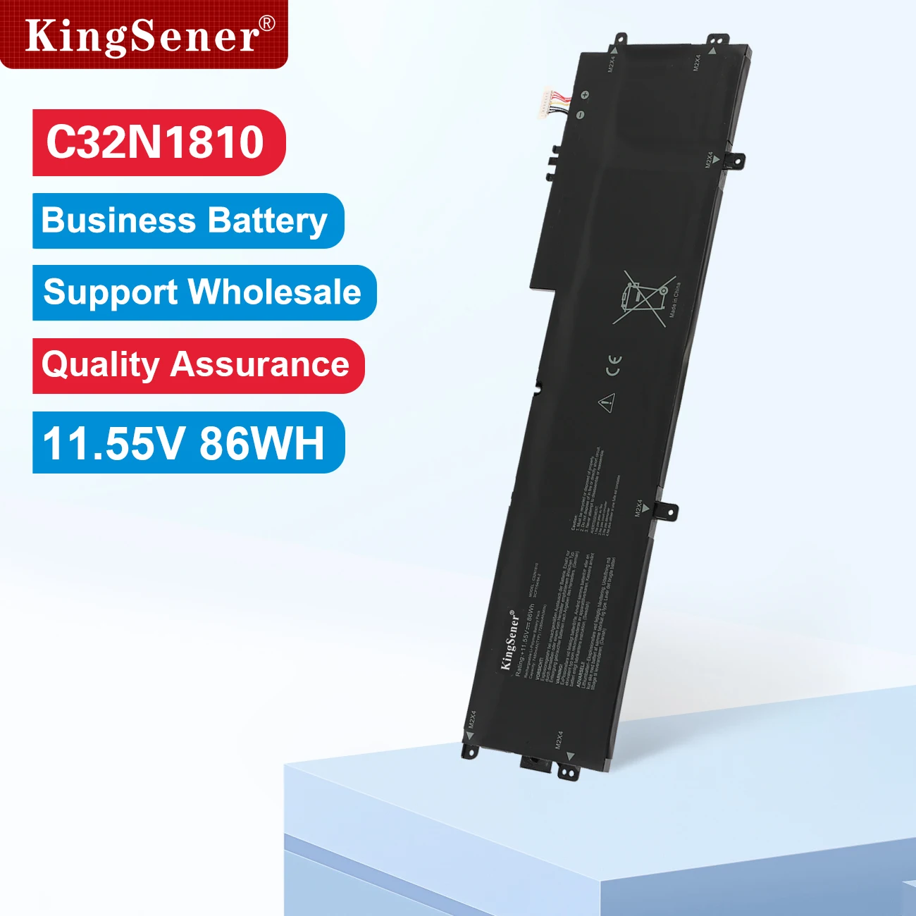 KingSener C32N1810 Laptop Battery for ASUS ZenBook Flip 15 UX562FN UX562FD Series 0B200-03070100 11.55V 86WH 7480mAh
KingSener C32N1810 Laptop Battery for ASUS ZenBook Flip 15 UX562FN UX562FD Series 0B200-03070100 11.55V 86WH 7480mAh