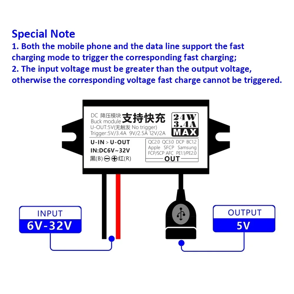 12V to 5V 2A 3A 10W 15W 24W DC-DC Step Down Buck Converter Power Supply Module Mini USB Micro USB Male Female Type-C Adapter
12V to 5V 2A 3A 10W 15W 24W DC-DC Step Down Buck Converter Power Supply Module Mini USB Micro USB Male Female Type-C Adapter