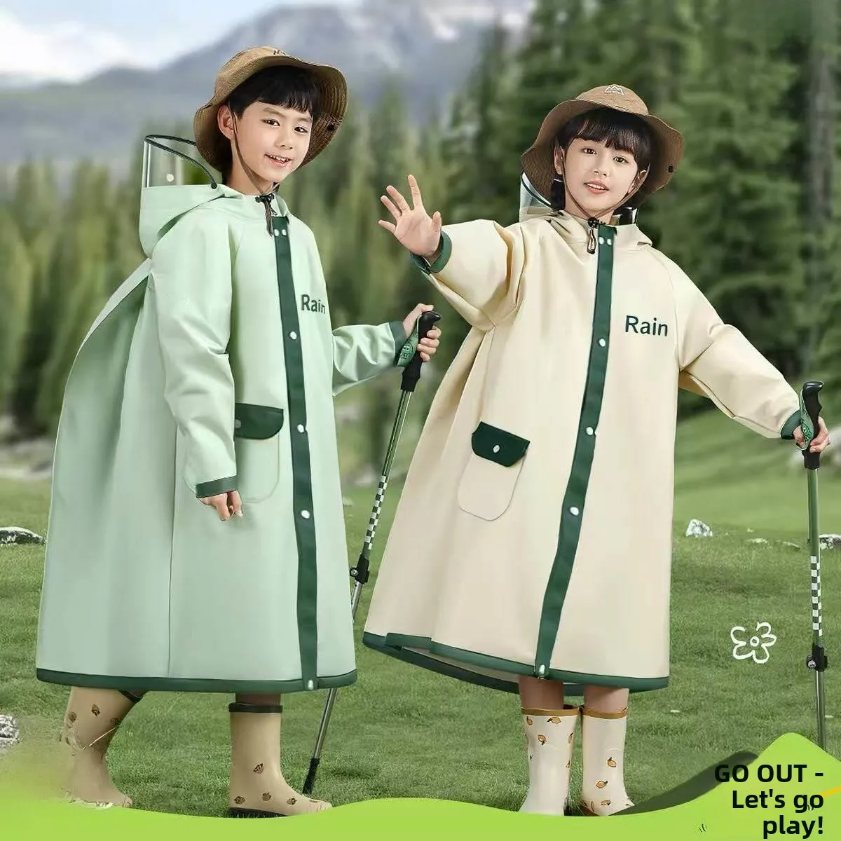 Thickened Children's Raincoat Full Body School Bag Position Raincoat for Primary And Middle School Boys And Girls
Thickened Children's Raincoat Full Body School Bag Position Raincoat for Primary And Middle School Boys And Girls