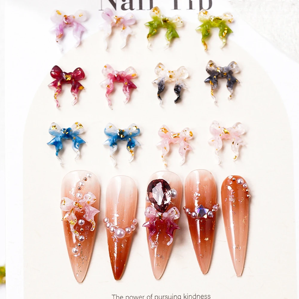 50Pcs Shiny Ribbon Bow Nail Art Charms 3D Resin Sequin Wave Shaped Heart Bowknot Nail Rhinestone Kawaii DIY Manicure Decorations
50Pcs Shiny Ribbon Bow Nail Art Charms 3D Resin Sequin Wave Shaped Heart Bowknot Nail Rhinestone Kawaii DIY Manicure Decorations