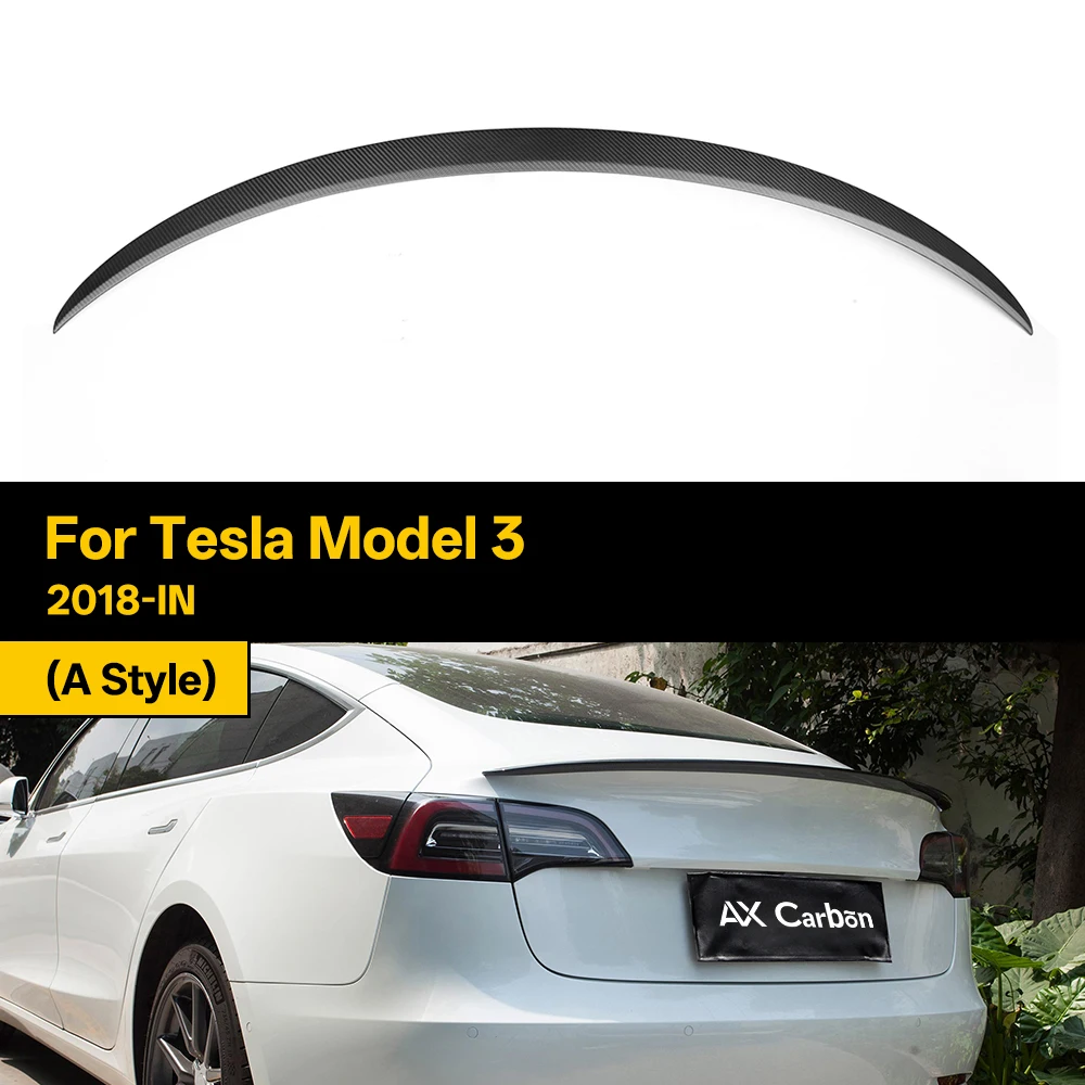 Automotive Dry Carbon Real Carbon Fiber Trunk Spoiler Wing For Tesla Model 3 2018-IN A Style Boot Lid Lips
Automotive Dry Carbon Real Carbon Fiber Trunk Spoiler Wing For Tesla Model 3 2018-IN A Style Boot Lid Lips