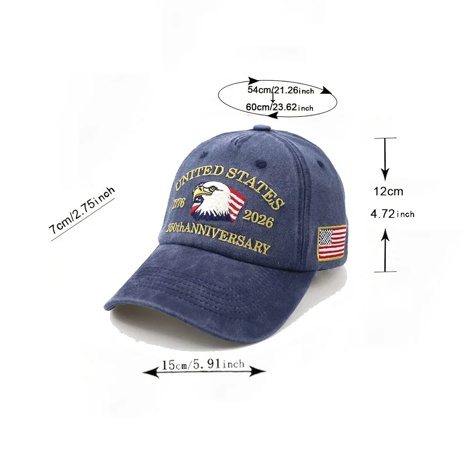 Eagle Cap Mid-Profile Baseball Cap Usa Anniversary Cap Adjustable Patriotic Hat For Casual Wear Commemorative Events Everyday
Eagle Cap Mid-Profile Baseball Cap Usa Anniversary Cap Adjustable Patriotic Hat For Casual Wear Commemorative Events Everyday