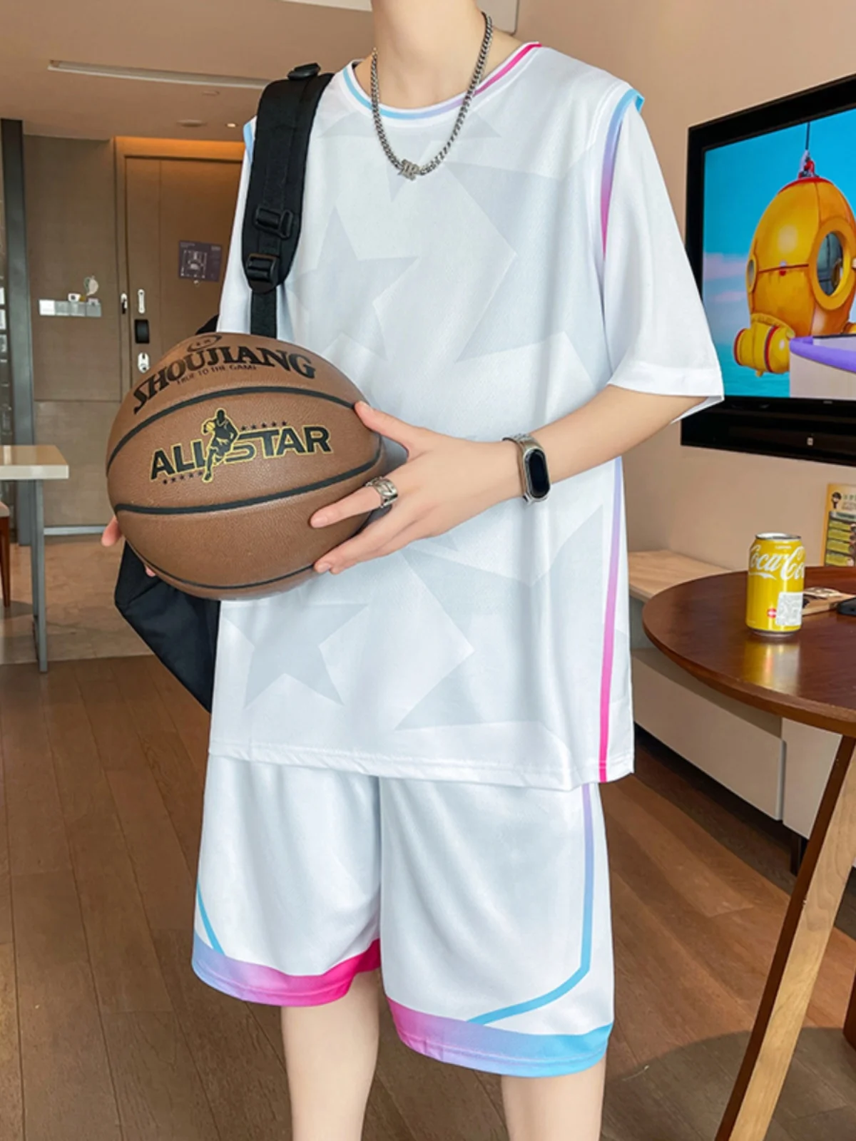 Ледяной шелк ort Sve Baskeall orm Set для мальчиков и студентов Qui Dry Sports Jersey Подростковая летняя одежда Полиэфирное волокно
Ледяной шелк ort Sve Baskeall orm Set для мальчиков и студентов Qui Dry Sports Jersey Подростковая летняя одежда Полиэфирное волокно