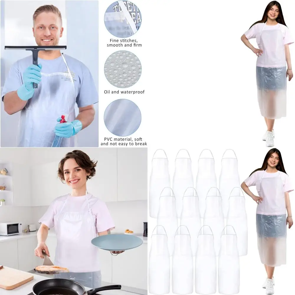 Прочный фартук унисекс из ПВХ, водонепроницаемый 43x27 для кухни, мытья посуды и Хэллоуина
Прочный фартук унисекс из ПВХ, водонепроницаемый 43x27 для кухни, мытья посуды и Хэллоуина