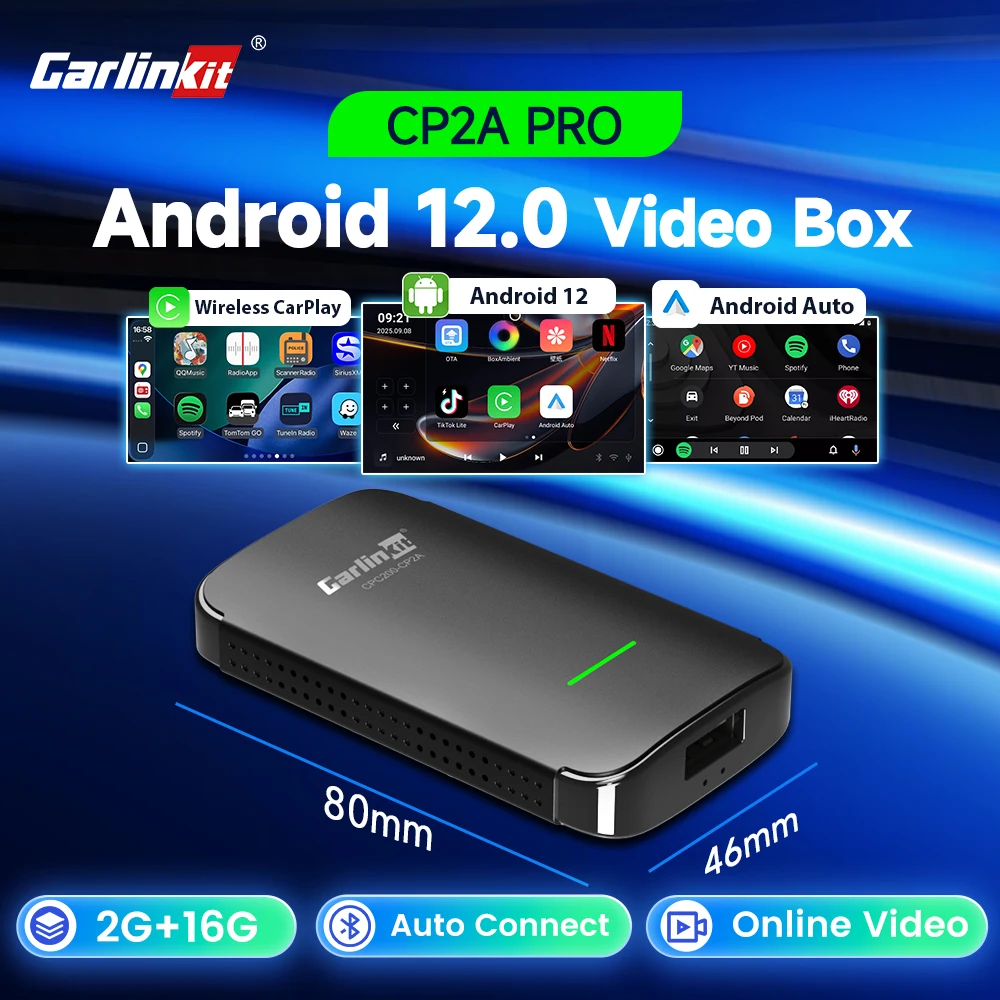 Беспроводной адаптер CarlinKit 4.0 Pro для CarPlay и Android Auto, смарт-приставка для автомобиля на Android 12, для штатных систем с проводным CarPlay, встроенные видео-приложения
Беспроводной адаптер CarlinKit 4.0 Pro для CarPlay и Android Auto, смарт-приставка для автомобиля на Android 12, для штатных систем с проводным CarPlay, встроенные видео-приложения