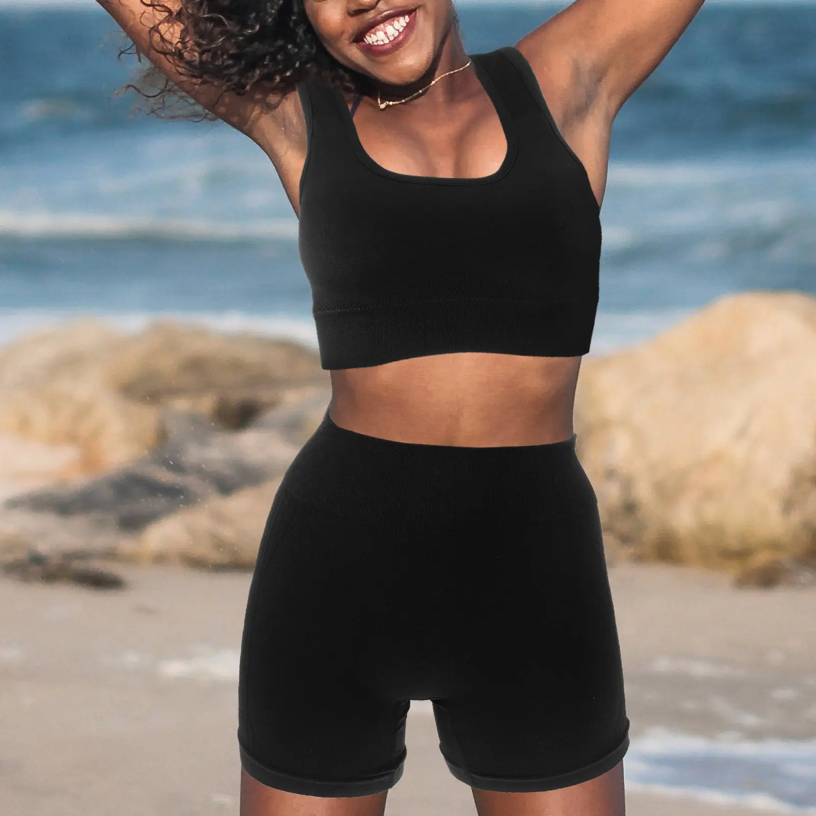 1Set Yoga Outfit Set Workout Shorts Athletic Set Breathable Gym Clothes for Women L Xl Stretchy Comfortable Fitness Apparel
1Set Yoga Outfit Set Workout Shorts Athletic Set Breathable Gym Clothes for Women L Xl Stretchy Comfortable Fitness Apparel