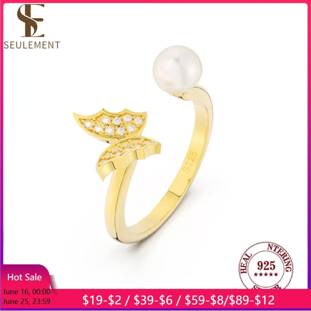 Seulement Natural Freshwater Pearls Ring Sterling Silver 925 Butterfly Rings for Women Engagement Jewelry Accessories
Seulement Natural Freshwater Pearls Ring Sterling Silver 925 Butterfly Rings for Women Engagement Jewelry Accessories