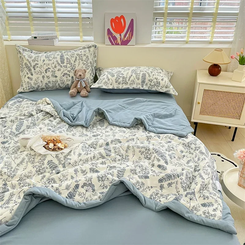 Cotton Air-Conditioning Quilt Cover for Children and Adults, Soft Flower, Double Printed, Washable Bed, Home Use, New
Cotton Air-Conditioning Quilt Cover for Children and Adults, Soft Flower, Double Printed, Washable Bed, Home Use, New
