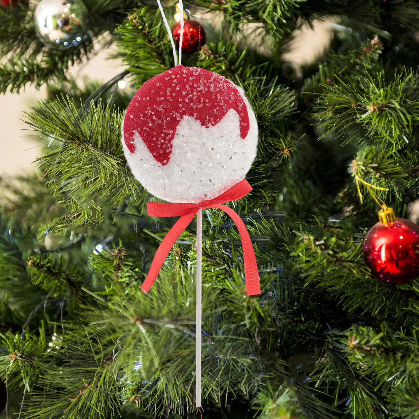 Christmas Ball Hanging Ornaments Red White Candy Style 25cm Xmas Tree Decorations Holiday Party Props Christmas Candy Ornaments
Christmas Ball Hanging Ornaments Red White Candy Style 25cm Xmas Tree Decorations Holiday Party Props Christmas Candy Ornaments