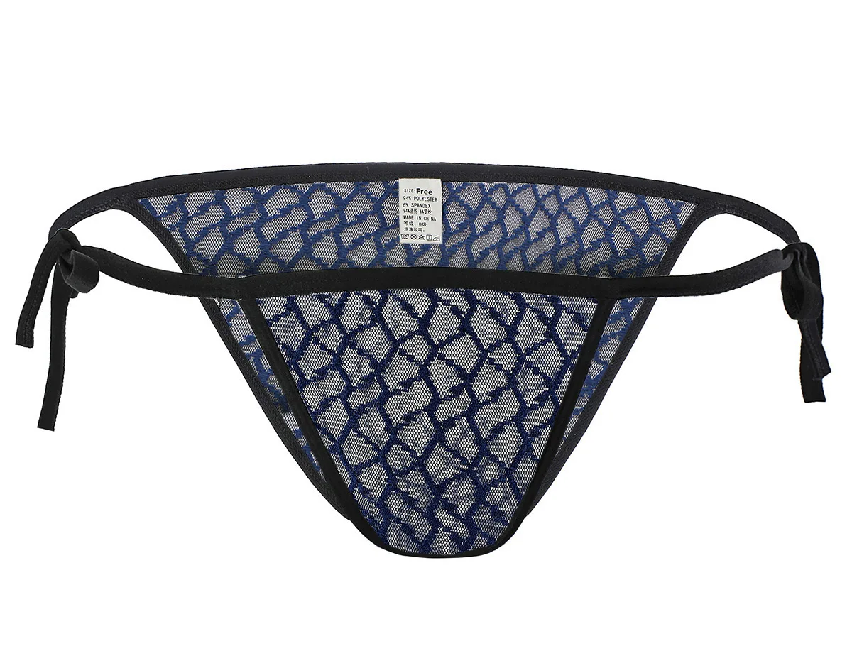 Multi-Color Grid Lace Men's Tie Side Triangle Briefs Adjustable Side Straps Sheer Breathable Sexy Male Lingerie Underpants
Multi-Color Grid Lace Men's Tie Side Triangle Briefs Adjustable Side Straps Sheer Breathable Sexy Male Lingerie Underpants