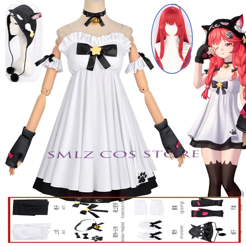 Tiger Nanally Cosplay Game NTE Costume Woman White Long Dress Hat Prop Wig Set Halloween Party Play Outfit for Women Uniform
Tiger Nanally Cosplay Game NTE Costume Woman White Long Dress Hat Prop Wig Set Halloween Party Play Outfit for Women Uniform