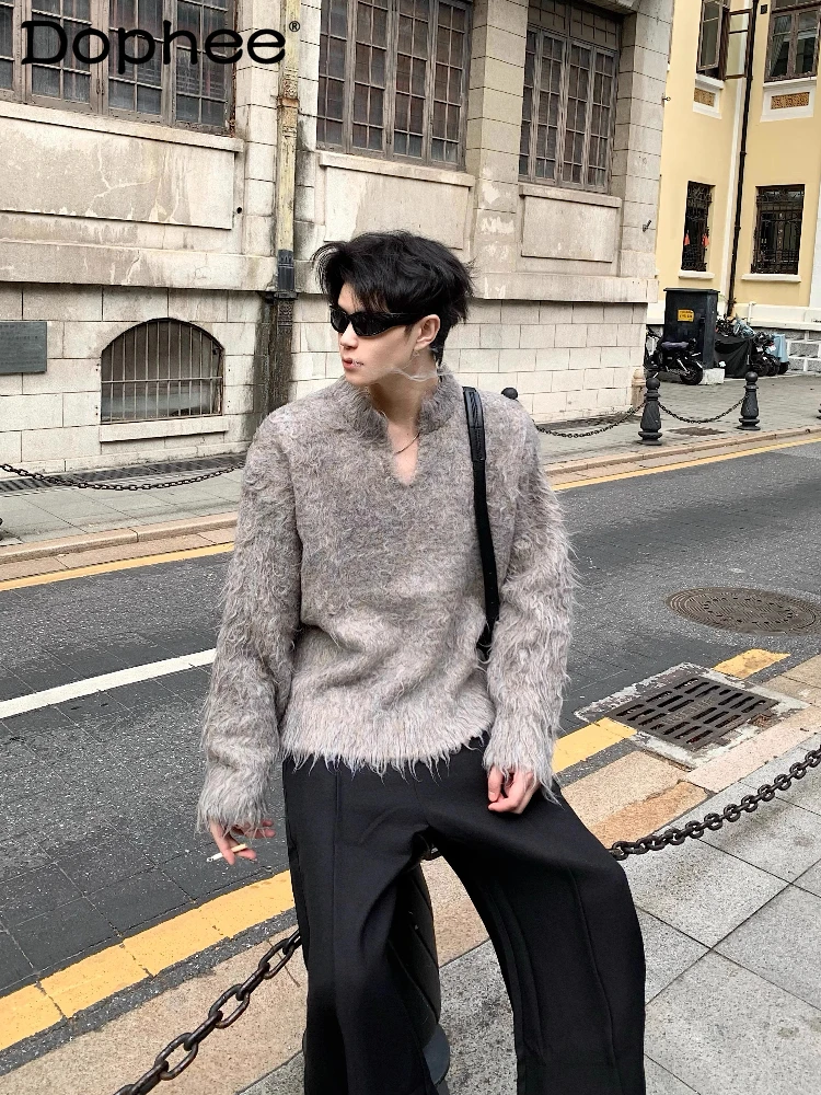 Men Women 2025 Autumn New High-End Fashion Simple Comfort Pullover Sweaters V-Neck Loose Solid Color Knitted Cardigan Chic Tops
Men Women 2025 Autumn New High-End Fashion Simple Comfort Pullover Sweaters V-Neck Loose Solid Color Knitted Cardigan Chic Tops