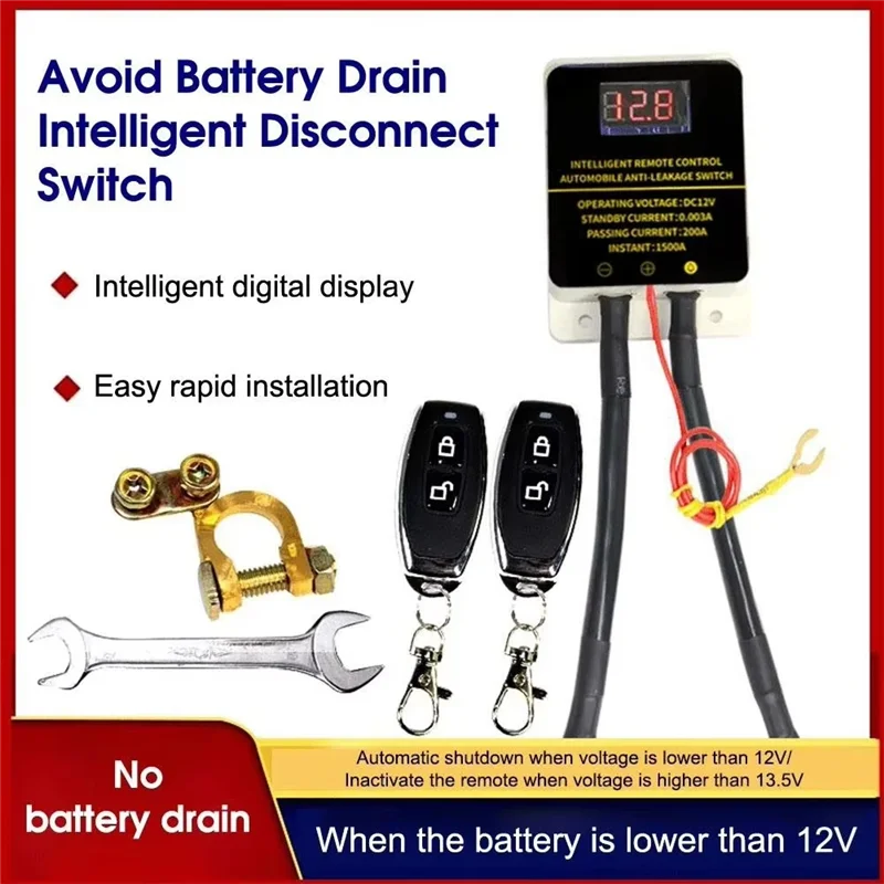 12 В автомобильный аккумулятор, беспроводной пульт дистанционного управления, реле отключения аккумулятора со светодиодным дисплеем, защита от утечки, выключатель-
12 В автомобильный аккумулятор, беспроводной пульт дистанционного управления, реле отключения аккумулятора со светодиодным дисплеем, защита от утечки, выключатель-