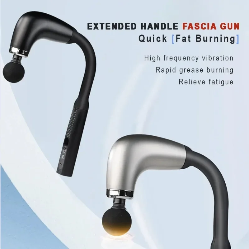 Fascia Gun with Extended Handle and Elbow for Self-assist Massage of the Upper and Lower Back Muscle Relaxation and Massage Done
Fascia Gun with Extended Handle and Elbow for Self-assist Massage of the Upper and Lower Back Muscle Relaxation and Massage Done