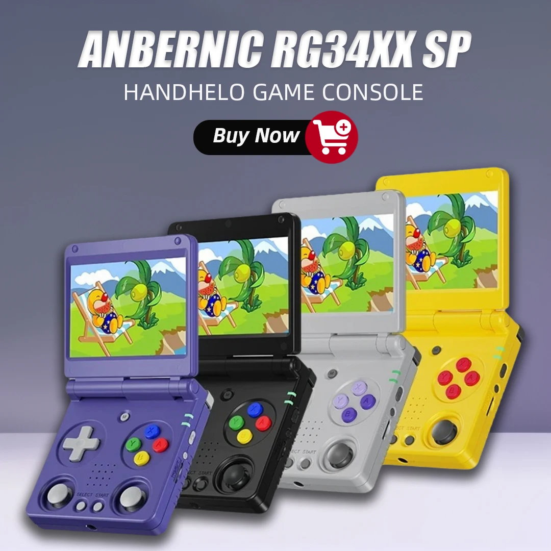 AMPOWN Anbernic RG34XXSP Portable Video Game Console 3.4'' IPS Linux OS Folding Handheld Game Players 64-bit Retro Games HD Gift
AMPOWN Anbernic RG34XXSP Portable Video Game Console 3.4'' IPS Linux OS Folding Handheld Game Players 64-bit Retro Games HD Gift