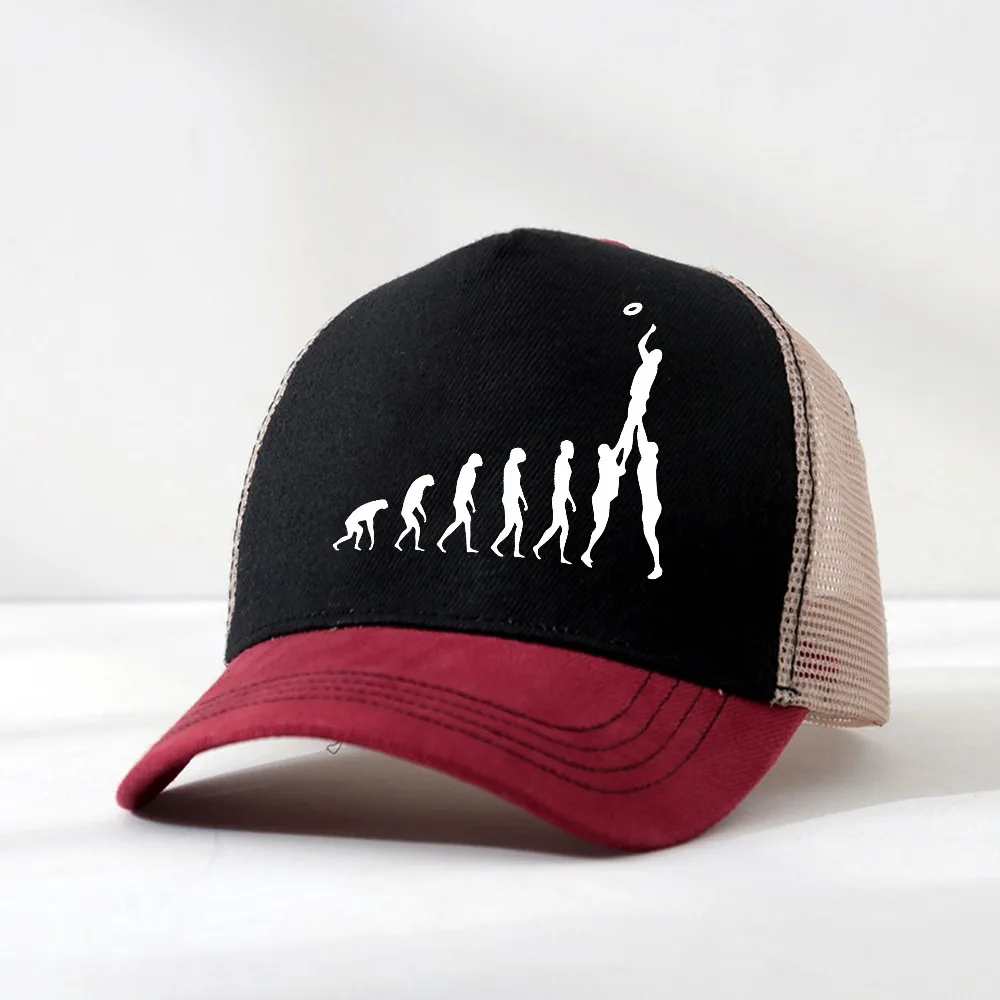 Rugby Evolution Novelty Funny hat man Rugby sports Fan Baseball Cap Adjustable visor Mesh Breathable hats Christmas Day gift
Rugby Evolution Novelty Funny hat man Rugby sports Fan Baseball Cap Adjustable visor Mesh Breathable hats Christmas Day gift