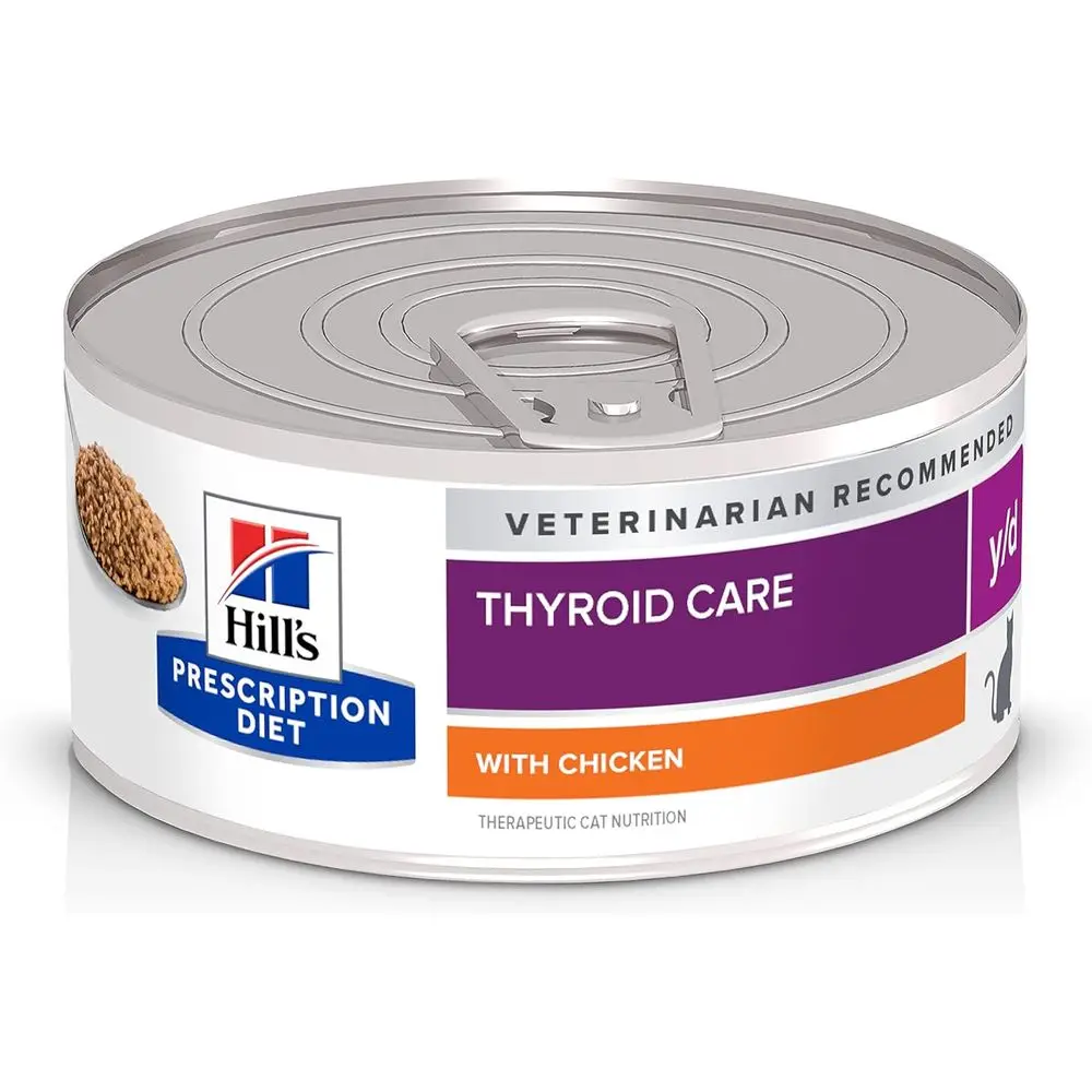 y/d Thyroid Care Wet Cat ood, Chicken, 5.5 oz. Cans, 24-Pack
y/d Thyroid Care Wet Cat ood, Chicken, 5.5 oz. Cans, 24-Pack