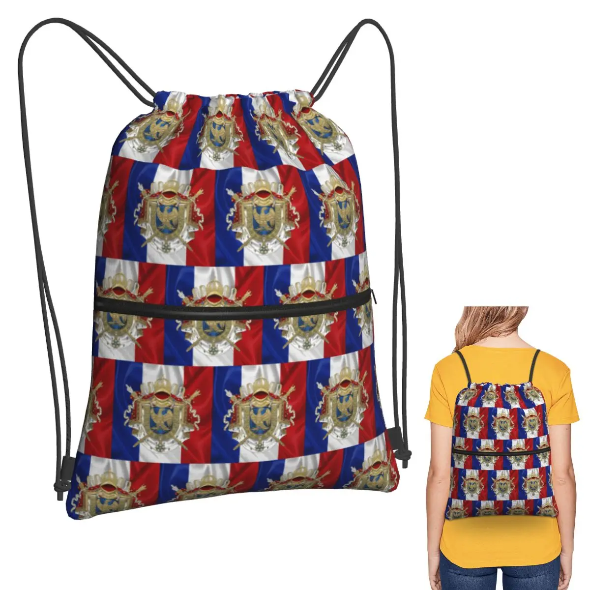 Napoleonic French 85th Regimental Flag Backpacks Multi-function Drawstring Bags Sports Bag Book Bags for Travel Students
Napoleonic French 85th Regimental Flag Backpacks Multi-function Drawstring Bags Sports Bag Book Bags for Travel Students