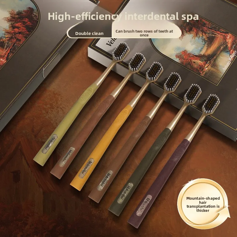 Набор из 6 зубных щеток Maillard Light Luxury Mountain: мягкие, с широкой головкой, спиральной щетиной, для взрослых, для дома, парные, в подарочной коробке
Набор из 6 зубных щеток Maillard Light Luxury Mountain: мягкие, с широкой головкой, спиральной щетиной, для взрослых, для дома, парные, в подарочной коробке