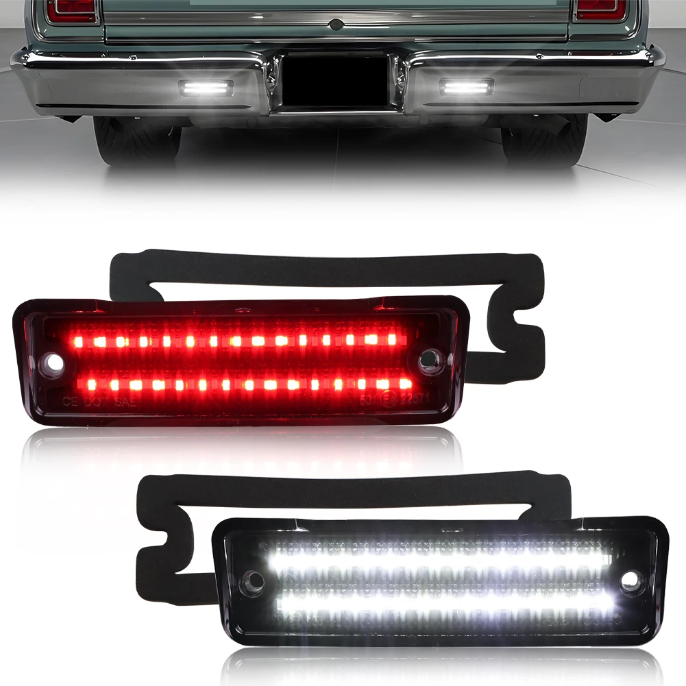 2Pcs Rear Bumper Reverse Light DRL Tail Light Brake Light Backup Light LED For 1965 1967 Chevrolet Chevelle Chevrolet El Camino
2Pcs Rear Bumper Reverse Light DRL Tail Light Brake Light Backup Light LED For 1965 1967 Chevrolet Chevelle Chevrolet El Camino
