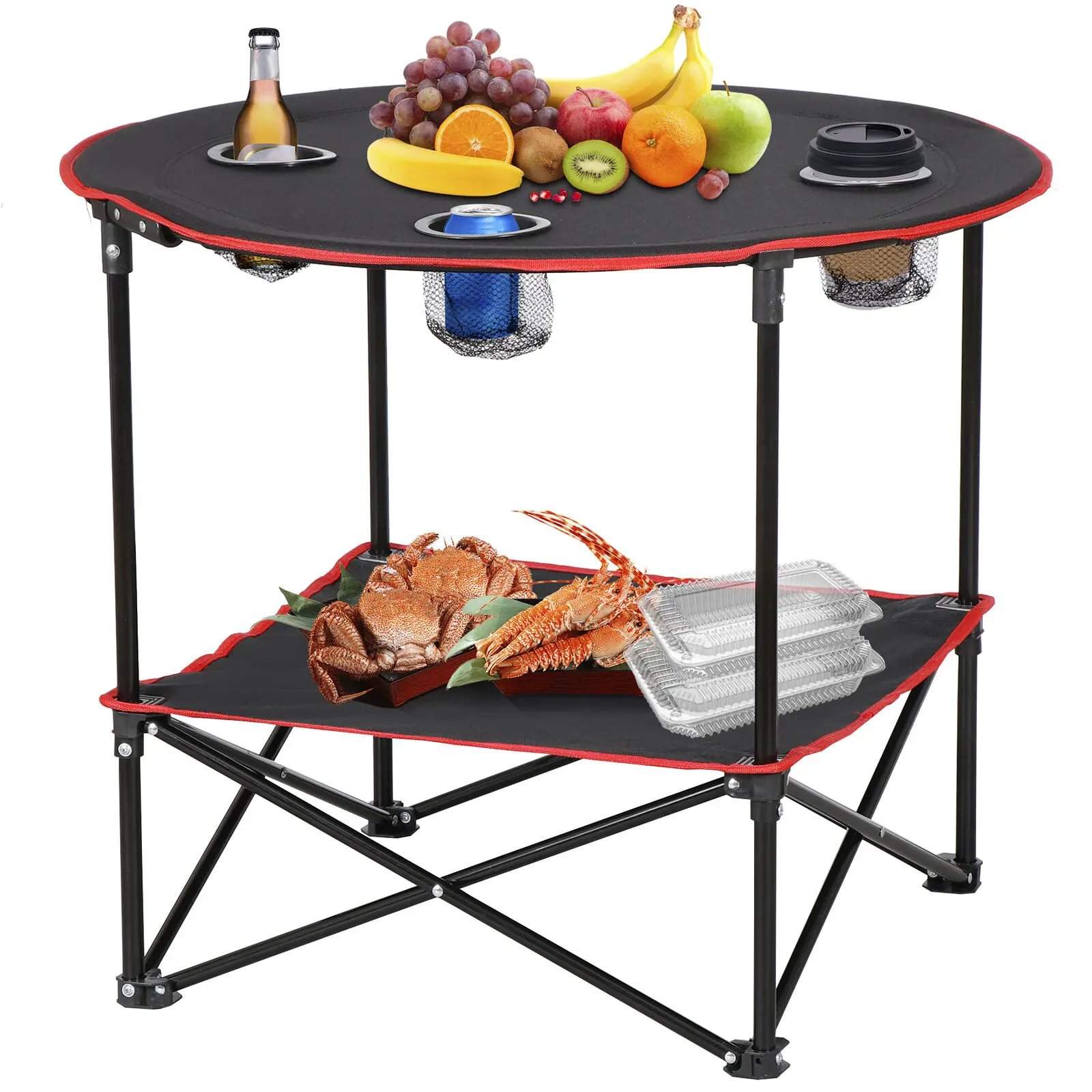Foldable Camping Table Outdoor Beach Picnic Table Lightweight with Carry Bags
Foldable Camping Table Outdoor Beach Picnic Table Lightweight with Carry Bags