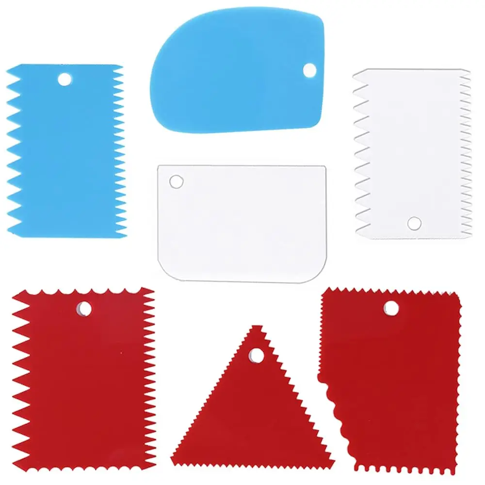 Cake Smoother Scraper Dough Scraper Tools Set,Cake Icing Scraper Smoother,Reusable Bread Cream Pizza Cutter,Flexible Plastic
Cake Smoother Scraper Dough Scraper Tools Set,Cake Icing Scraper Smoother,Reusable Bread Cream Pizza Cutter,Flexible Plastic