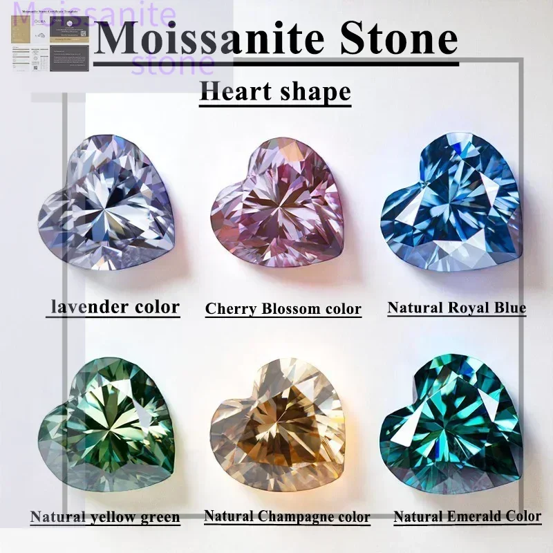 M-Top Moissanite Stone Heart Shape VVS1 Combination chain Charms Beads with GRA Certificate for Advanced Jewelry Making Materia
M-Top Moissanite Stone Heart Shape VVS1 Combination chain Charms Beads with GRA Certificate for Advanced Jewelry Making Materia