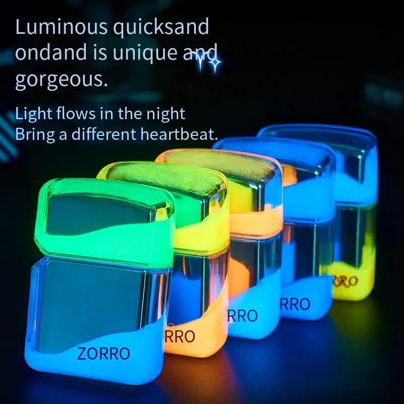 Unusual Cool Flowing Sand Fluorescent Lighter Outdoor Windproof Creative Personalized Lighter Fashion Men's Smoking Accessories
Unusual Cool Flowing Sand Fluorescent Lighter Outdoor Windproof Creative Personalized Lighter Fashion Men's Smoking Accessories