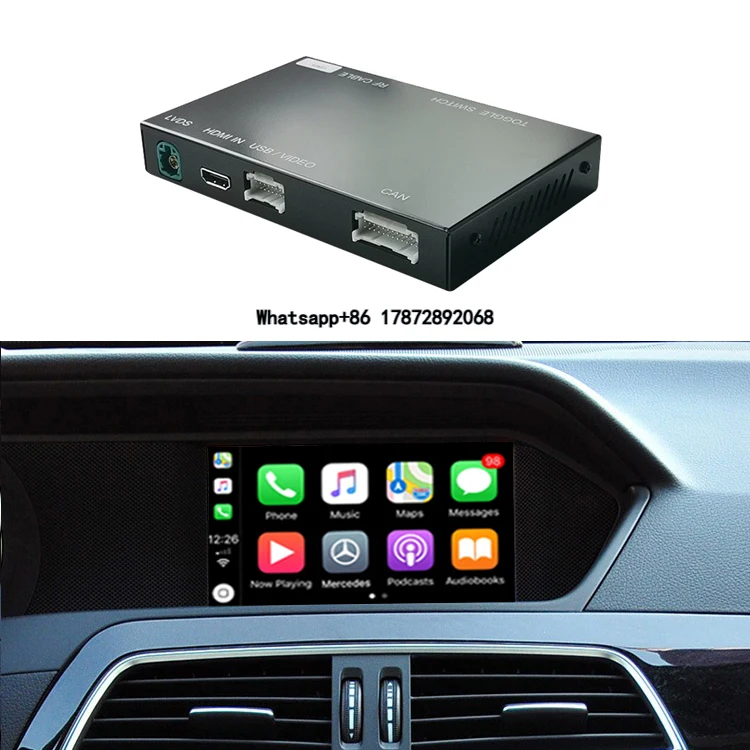 Multimedia Interface Car Play Module Decoder Box Wireless CarPlay Android Auto for C-Class W204 2011-2014
Multimedia Interface Car Play Module Decoder Box Wireless CarPlay Android Auto for C-Class W204 2011-2014