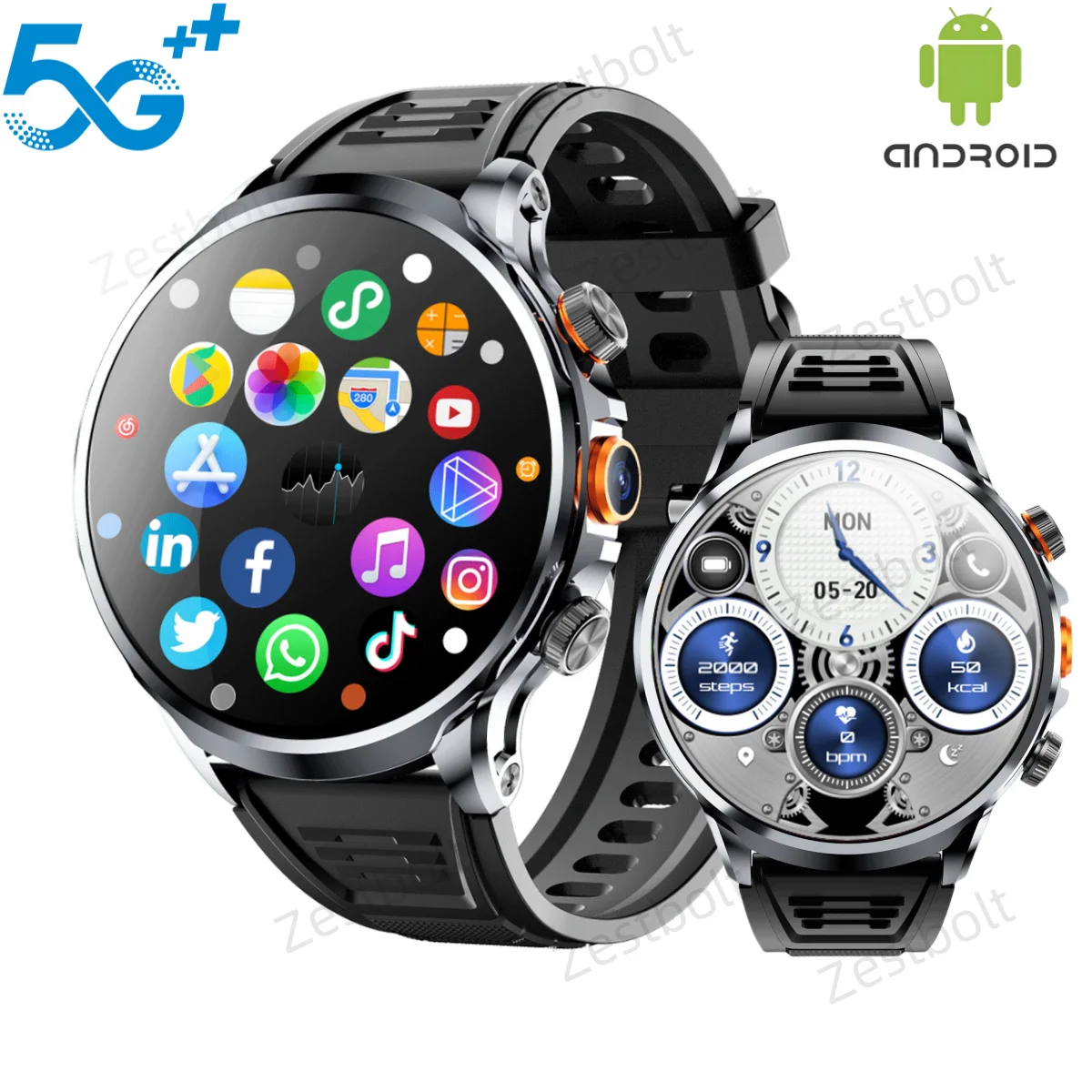 4G Full Netcom Smart Watch 1.95 Inch Android 10.0 8MP Camera GPS 256GB ROM Steel Strap WiFi Compatible with Google Play Store
4G Full Netcom Smart Watch 1.95 Inch Android 10.0 8MP Camera GPS 256GB ROM Steel Strap WiFi Compatible with Google Play Store