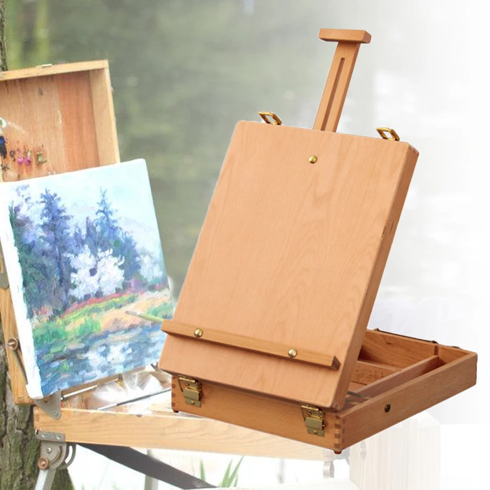 1Pcs Versatile Wood Table Box Easel with Interior Storage Adjustable for Easy Use
1Pcs Versatile Wood Table Box Easel with Interior Storage Adjustable for Easy Use